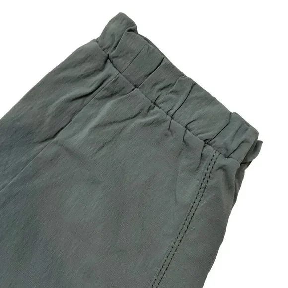 Athleta Brand Green Cinch Hem Athletic Pants Size 4 - Picture 3 of 9